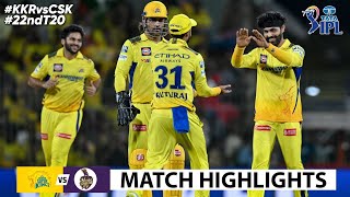 CSK vs KKR 22nd Match IPL 2024 Highlights  IPL Highlights 2024  CSK vs KKR highlights today [upl. by Neleh75]