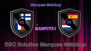 Marquee Matchup SBC SolutionMADFUT 21 [upl. by Hirai]