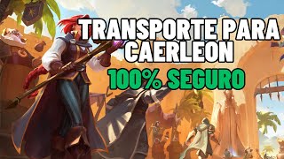 COMO TRANSPORTAR PARA CAERLEON 100 SEGURO  ALBION ONLINE [upl. by Schalles]