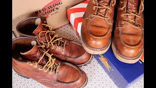 2 YEARS ONRED WING Vs THOROGOOD  Which is the best moc toe boot [upl. by Lleirbag25]