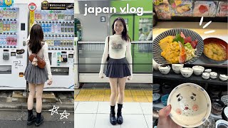 Japan Vlog🍡 exploring tokyo vintage shopping cute hauls what I eat in a day quotprincess dessertquot [upl. by Nonnahsal]