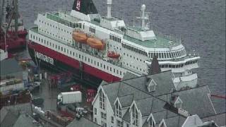 MS Nordlys recovery then 2 weeks Hurtigruten ships at Ålesund  Time Lapse in 3 minutes [upl. by Yaluz]