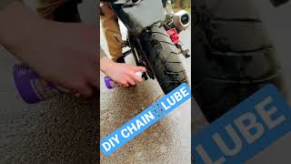 DIY MOTORCYCLE CHAIN⛓️LUBE shorts diy [upl. by Ahsinauj863]