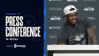 DK Metcalf quotIts Going To Be Fun On Monday Nightquot  Press Conference  September 25 2024 [upl. by Nalrah]