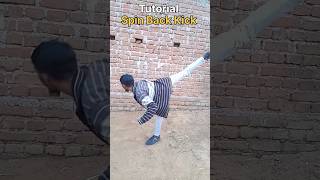 Tutorial Spin Back kick  pankajfighter pankajfighter martialarts trending taekwondo sports [upl. by Kcirtemed681]