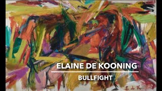 Art History  Elaine De Kooning  Bullfight  Abstract Expressionism [upl. by Rehpotsyrk]