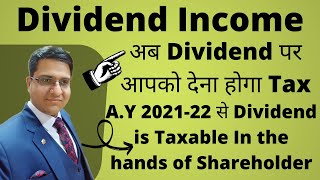 Taxability of Dividend Income on Shareholder  Tax on Dividend Income  Dividend Income [upl. by Anihc]