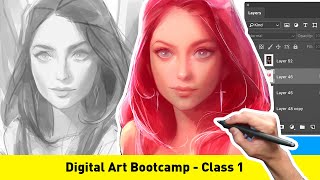 Digital Art Bootcamp  CLASS 11 FREE TUTORIAL [upl. by Shaina]