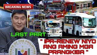 MGA JEEPNEY COLORUM NA  DOTR HINDI NAKA SAGOT KAY SEN RAFFY TULFO [upl. by Paresh]