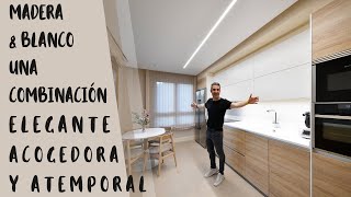 Cocinas Modernas Blancas y Madera CJR 🌳 [upl. by Airehc959]