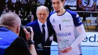 Marcin Waliński  volleyball player outside hitter MKS Będzin PlusLiga 2018 [upl. by Merow724]