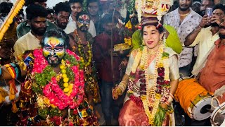 Golconda Bonalu 2022  Talwar Shiva Porthuraju Teenmaar Dance  Jaanu Keerthi  Golkonda Bonalu 2022 [upl. by Nylanej442]