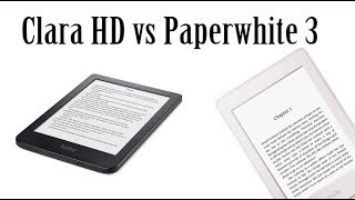 Kobo Clara HD vs Kindle Paperwhite 3 [upl. by Essa]