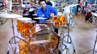 Amber Vistalite 5 piece Led Zeppelin Drum Set [upl. by Lolita]