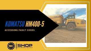 How to Read Komatsu Haul Truck Fault Codes  HM4005 HM3005 [upl. by Er653]