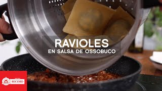 COMO PREPARAR RAVIOLES CON SALSA ROJA DE OSSOBUCO  ACOMERPE  PASTA FRESCA [upl. by Iruahs]