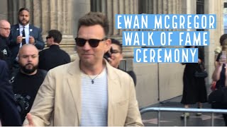 Ewan McGregor Walk of Fame Ceremony 09122024 [upl. by Snook981]