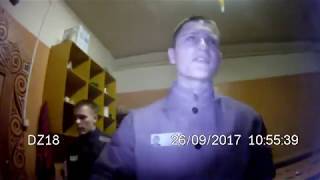 Архив ФКУ ИК6 УФСИН СПб Обыск в СУС Съёмка служебным видеорегистратором [upl. by Lyrak87]