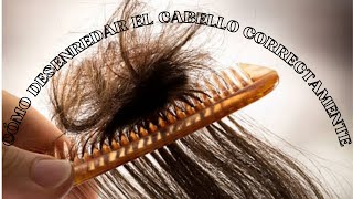 TÉCNICA CORRECTA PARA DESENREDAR ELCABELLO MOJADO [upl. by Gillman547]