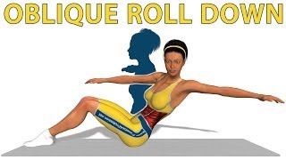 Pilates egzersizleri Oblique Roll Down [upl. by Uticas614]