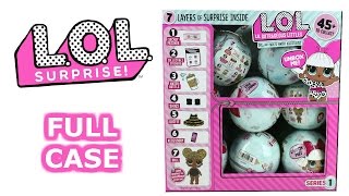 LOL Surprise Blind Box Lil Outrageous Littles Full Case Unboxing 7 Layers of Surprise Series 1 [upl. by Gavrah]