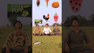 Three cute brothers vs eating biscuit icecream burger jalebi amp insect hen vfx magic videoshort [upl. by Amory118]