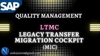 SAP QM  LTMC  Legacy Transfer Migration Cockpit   Data Migration sapqm sappp sapmm sappm [upl. by Servais]