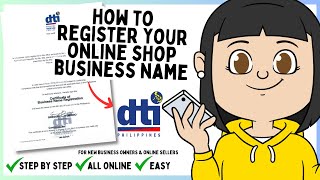 How to Register Your Online Business Name in DTI  Tagalog 2024 [upl. by Britney]