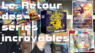 Items scellés incroyables et cartes Alt SAR de la nouvelle série Pokemon EV8 Etincelles deferlantes [upl. by Amasa]