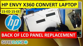 DIY Repair Replacing the Back Cover of Your HP ENVY x360 15ed 15ee LCD amp Back Panel [upl. by Icram]