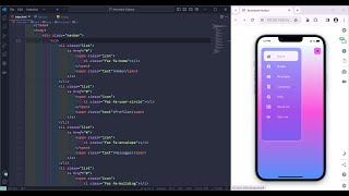 Build a Responsive Sidebar  HTML CSS JavaScript Tutorial [upl. by Pepe]