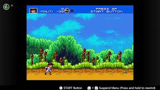 Gunstar heroes Sega genesis game mini playthrough [upl. by Ipoillak]