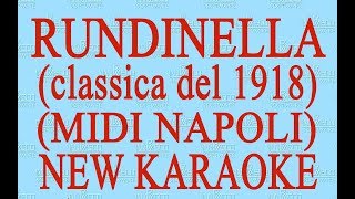 Rundinella  Midi Napoli  New Karaoke  Antologia della canzone napoletana [upl. by Raye]