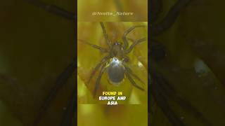 This spider lives underwater  Diving bell spider [upl. by Eniahs]