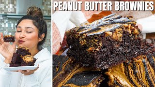 Keto Peanut Butter Brownies The Best Fudgy Brownies You’ll Ever EatMake 🤤 [upl. by Martinelli]