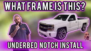 2018 Single cab Silverado under bed notch install [upl. by Ueihttam779]