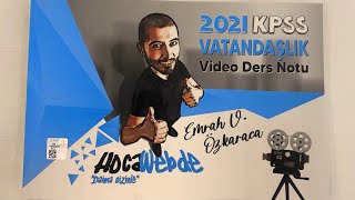 Emrah Vahap Özkaraca Vatandaşlık Video Ders Notu 2021 [upl. by Jamima]