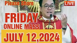 QUIAPO CHURCH LIVE MASS TODAY REV FR DOUGLAS BADONG JULY 122024 [upl. by Nnaassilem]