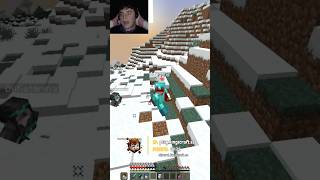 ¡La trampa definitiva de nieve ❄️ en mi servidor de Minecraft 🤯😱 minecraft viral shorts [upl. by Samot]