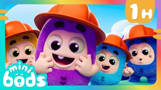 Building Block FIGHT  Minibods  Mini Oddbods  Baby Oddbods  Funny Cartoons For Kids [upl. by Rtoip]