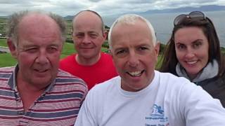 Gordon Adair Swims from Inch Beach to Dingle [upl. by Etnahsal]