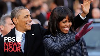 WATCH President Obama and family leave for Capitol in motorcade [upl. by Kennith]