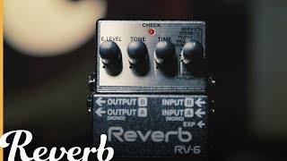 Boss RV6 ReverbDelay  Reverb Demo Video [upl. by Schober404]