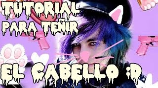 TUTORIAL PARA PINTARSE EL CABELLO ◕ ‿ ◕❀ [upl. by Moritz182]