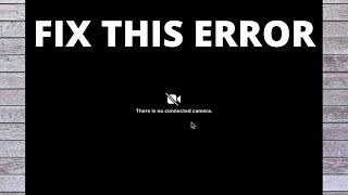 Easiest Way To Fix “There Is No Connected Camera” On Mac [upl. by Anon816]