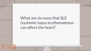 How can systemic lupus erythematosus SLE affect the heart [upl. by Otrevogir938]