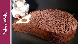 Russischer Zupfkuchen  Igelform  Igel backen [upl. by Enilorak647]