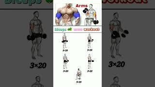 15 Min INTENSE ARM WORKOUT with Dumbbells at Home shorts bicepsworkout viralshorts fitness gym [upl. by Filipe]