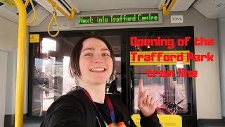 Opening of the Trafford Park tram line [upl. by Oirretna]