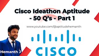 Cisco Ideathon  Aptitude 50 Qs [upl. by Amie642]